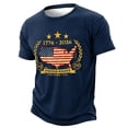 thumbnail image 1 of 250th Anniversary American Flag Shirt, 250 Years America Shirts V Neck For Women Man, 1 of 3