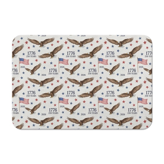 250th Anniversary American Pattern Diatomite Bath Mat, Entryway Floor ...