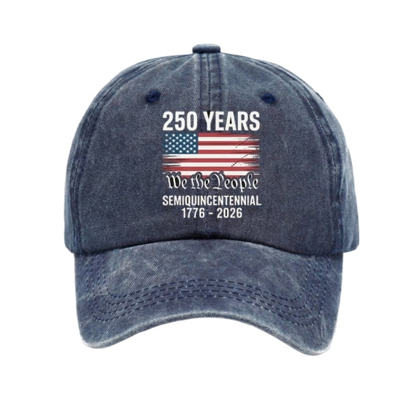 250th Anniversary Baseball Cap 250 Years We The People Flag Hat Independence Day Adjustable Unisex Outdoor Cap