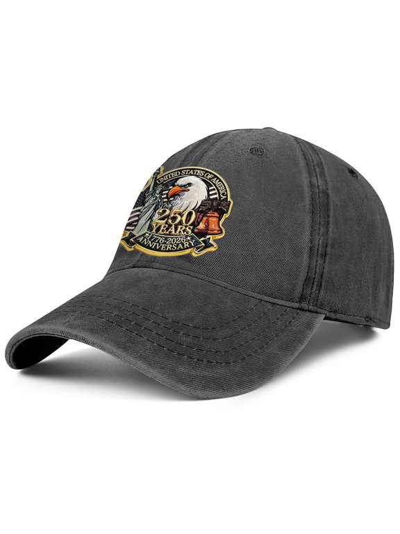 250th Anniversary Baseball Cap American 1776-2026, Patriotic American Flag and Cross Hat, Cap for Men Women