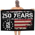 thumbnail image 1 of 250th Anniversary Beach Towels 250 Anniversary US Bath Towel Stylish Printed Pool Towels 71x31in, 1 of 7