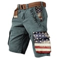 thumbnail image 1 of 250th Anniversary Cargo Shorts for Men Patriotic Graphic Distressed Washed Shorts Independence Day We the People Cargo Shorts Outdoor Military Casual Work Patriotic Shorts,Gray M, 1 of 2