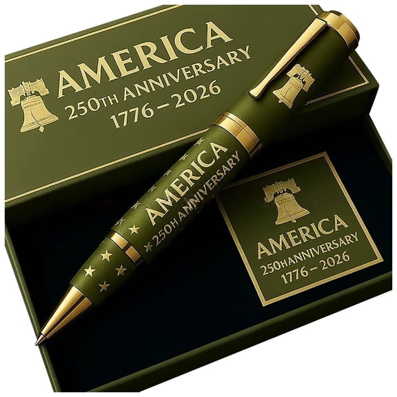 250th Anniversary Commemorative Ballpoint Pen, 250t Anniversary Pen, 250 Years of America Freedom, 4th july