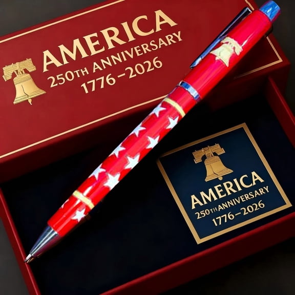 250th Anniversary Commemorative Ballpoint Pen, Anniversary Pen, 250 Years of America Freedom, 4th july