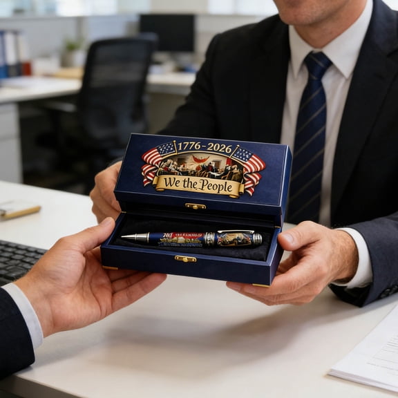 250th Anniversary Commemorative Pen Elegant Anniversary Pen for Commemorative Writing and Lasting Keepsakes with Engraving and 1Ml