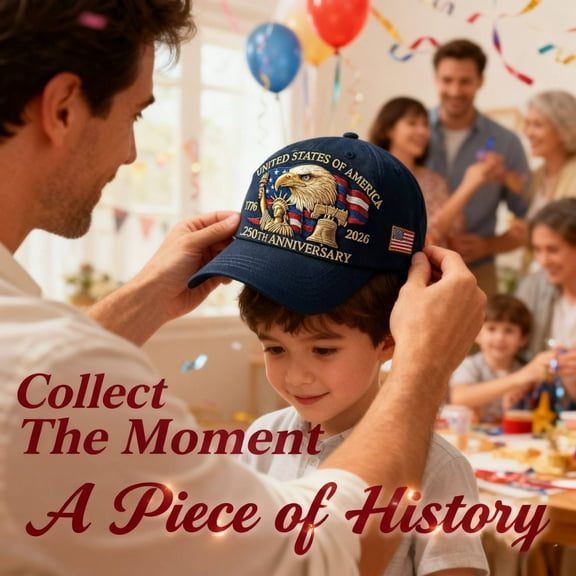250th Anniversary Commemorative Printed Hat, Patriotic USA Baseball Cap for Men and Women, Adjustable Retro Tribute Cap, Celebrate America’s 250 Years of Unity, Heritage and , Ihhxby | B, Navy Blue