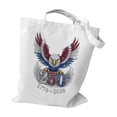 thumbnail image 1 of 250th Anniversary Decorations - Tote Bag,America 250 Years of Freedom Canvas Totes,Patriotic Flower Print Shoulder Bag for Holiday Gifting,Travel Gym Beach, 1 of 8