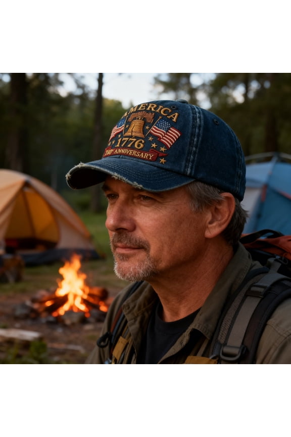 250th Anniversary Design Sun-protective Baseball Cap One Size Fits Many Secure and Stable Fit Ideal Festival Gift for Family and Friends