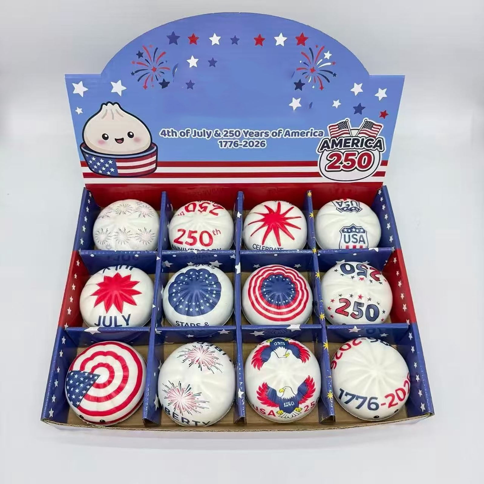 250th Anniversary Dumpling Squishy, 12 Pcs
