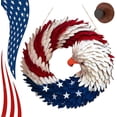 thumbnail image 1 of 250th Anniversary Eagle Wreath – American Eagle Flag Patriotic Wreath for Front Door,2026 USA 250 Decorations for 4th of July,Independence Day & Veterans Day Decor, 1 of 7