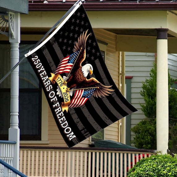 250th Anniversary Flag 3x5 Feet, USA Patriotic Flag for Outdoor and Indoor Display, Commemorating 1776-2026 Milestone, Perfect for Porch, Balcony, and Front Door Decoration