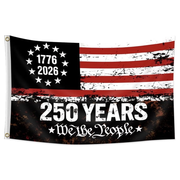250th Anniversary Flag 3x5 Ft America National Flag 250 Years of Freedom 1776-2026 Patriotic Outdoor Lawn Garden Decor