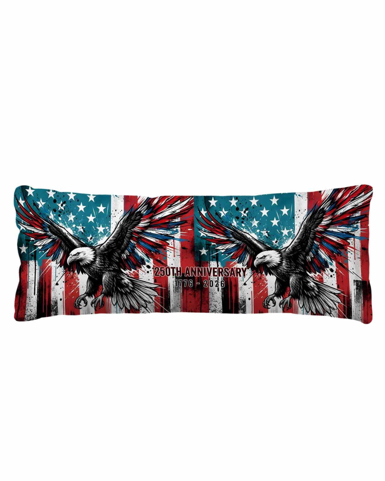 250th Anniversary Flag Body Pillow Cover 20 x 60 Inch Decorative Pillow ...