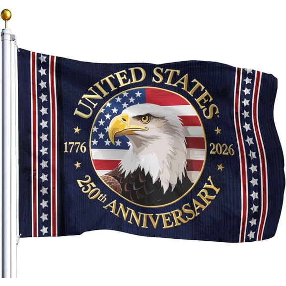 250th Anniversary Funny Flags Flags 3x5 Outdoor Happy Outdoor Flag Wall Decor