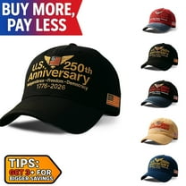 250th Anniversary Hat, Retro Washed Patriotic Cap, Adjustable Army Tribute Style, Celebrate America 250, Made in USA, Historic Commemorative Baseball Gift, Black