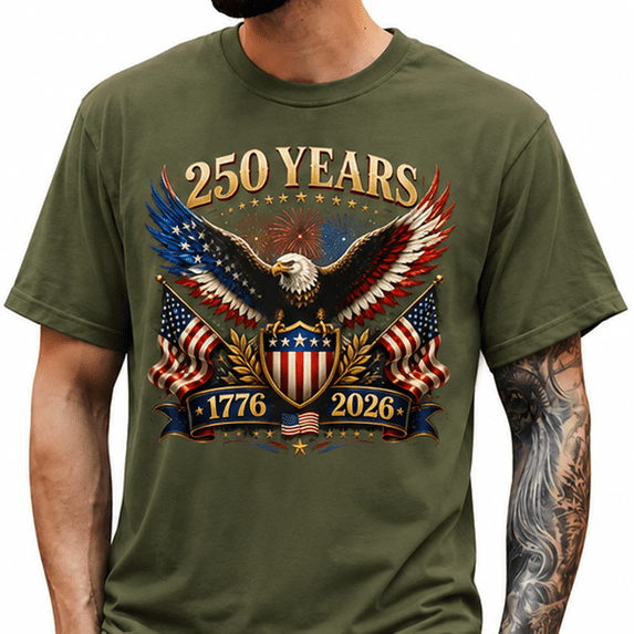 250th Anniversary Mens Patriotic T Shirts USA Flag Retro 1776-2026 Graphic Tee for Men Vintage Independence Day Crewneck Tshirt 2