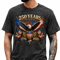thumbnail image 1 of 250th Anniversary Mens Patriotic T Shirts USA Flag Retro 1776-2026 Graphic Tee for Men Vintage Independence Day Crewneck Tshirt 2, 1 of 6