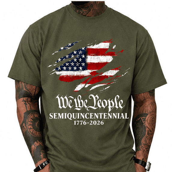 250th Anniversary Mens Patriotic T Shirts USA Flag Retro 1776-2026 Graphic Tee for Men Vintage Independence Day Crewneck Tshirt 5