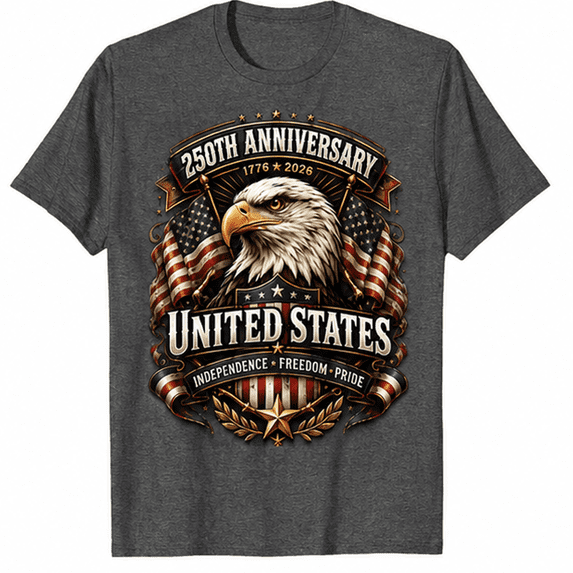 250th Anniversary Mens Patriotic T Shirts USA Flag Retro 1776-2026 Graphic Tee for Men Vintage Independence Day Crewneck Tshirt 7