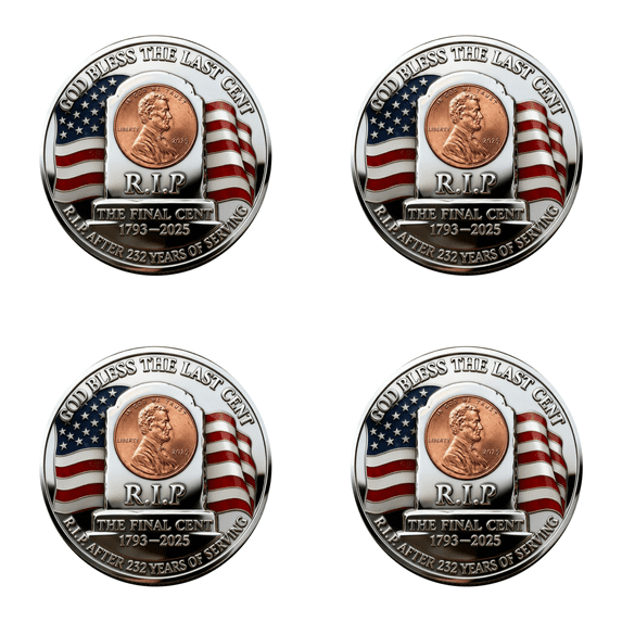 250th Anniversary Merchandise 250 Years Commemorative Coin 2026 Anniversary Flag with Eagle Historical People Figurines Coin Lover Gifts