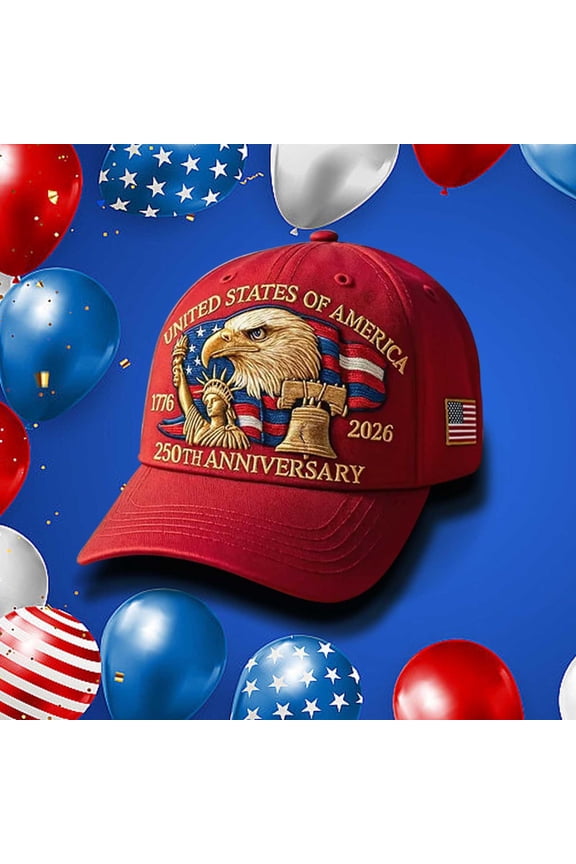 250th Anniversary Patriotic Bald Eagle Cap, Adjustable Retro Baseball Hat, Celebrate U.S. 1776–2026 Independence and America’s Historic 250 Years