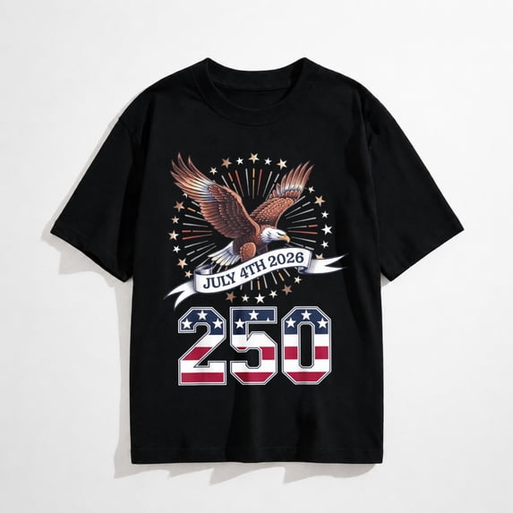 250th Anniversary Patriotic July 4th T-Shirt – USA 1776-2026 Mens T-Shirt