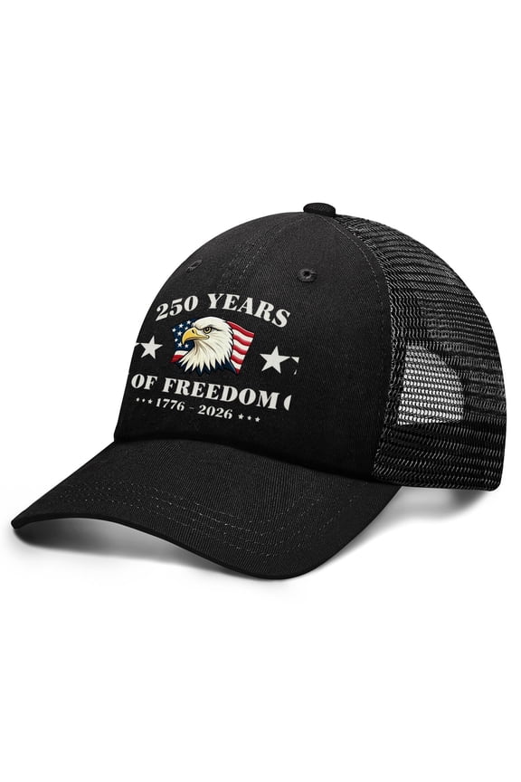 250th Anniversary Patriotic Retro 1776-2026 Plain Baseball Cap Sun Protection Hat