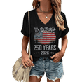 thumbnail image 1 of 250th Anniversary Patriotic Shirts Women American Flag Shirt 4th of July Tee Tops V-Neck Short Sleeve Summer T-Shirt Medium, 1 of 1