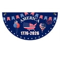 thumbnail image 1 of 250th Anniversary Pleated Fan Flag Bunting, Patriotic Americana Decor, Heavy Duty Fade Resistant Outdoor Celebration Banner 18x36inch, 1 of 3