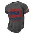 thumbnail image 1 of 250th Anniversary Printed Men's Shirts Casual 250 Years of Freedom T Shirt Independence Day Flag Shirt, 1 of 4