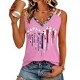 thumbnail image 1 of 250th Anniversary Printed Women Shirts Casual 250 Years Of Freedom T Shirt Sleeveless Tshirts Patriotic Tops, 1 of 6