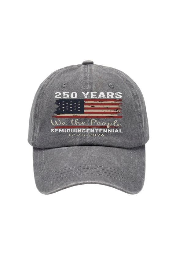250th Anniversary Retroes 1766 2026 Cap Vintage Washed Print Cap,Unisex Adjustable Retro Patriotic Cap for Men Low Washed