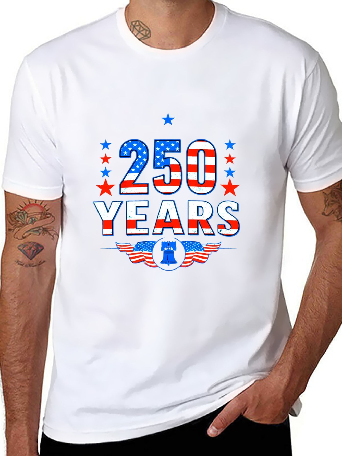 250th Anniversary Short-Sleeved Men's And Women's Casual Pure Cotton ...