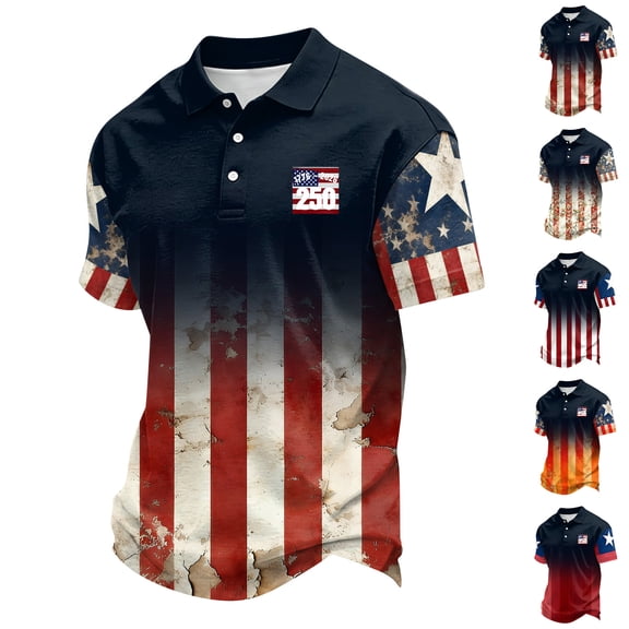 250th Anniversary US Man's T-Shirt America 250 Anniversary Shirts 4th of July Independence Day Shirt United States 250 Years Since 1776 - 2026 Crew Neck Tshirt for Men