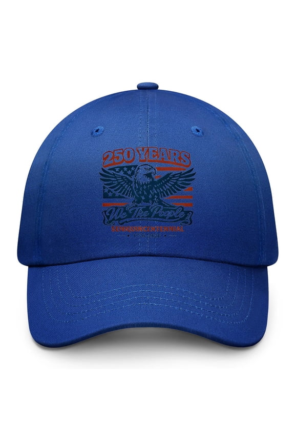 250th Anniversary USA 1776-2026 Patriotic Eagle Ribbon Five-pointed Star Baseball Cap Snapback Hat Lightweight Sun Protection for Hikers