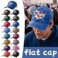 thumbnail image 1 of 250th Anniversary USA Adjustable Hat Independence Day American Flag Cap Distressed Washed Casual Cap 1776-2026 Patriotic Tribute Hat,Camouflage Green, 1 of 6