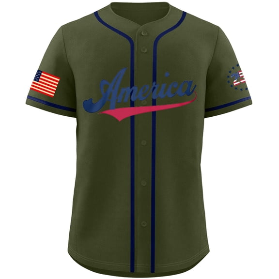 250th Anniversary USA Baseball Jerseys, 1776-2026 Striped Baseball Shirts for Men Women, Sports Team Uniforms for 4th of July