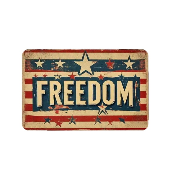 250th Anniversary USA Doormat, Freedom&Star America Door Mat 4th of July Welcome Mat,15.7''X23.6''