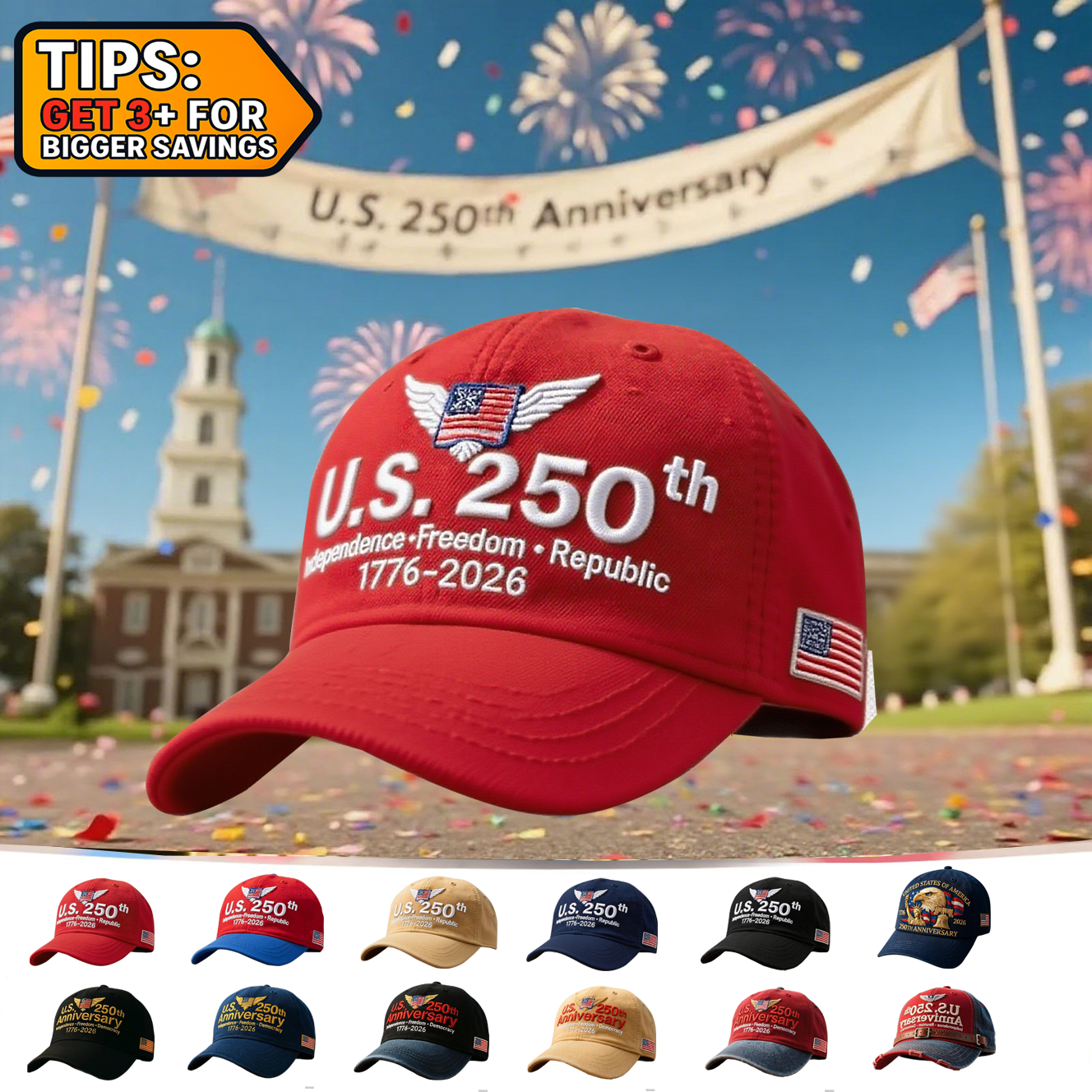 Marine Corps 250th Anniversary Baseball Cap – Adjustable, Embroidered, Patriotic Hat For Veterans & Supporters