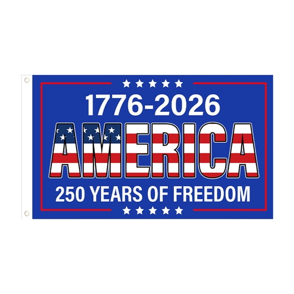 250th Anniversary USA Flag 3x5 ft, 1776-2026 USA 250 Flag Double-Sided, 250 Year American Anniversary Flag with UV Protection, Patriotic Decor for Yard & Parade