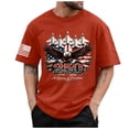 thumbnail image 1 of 250th Anniversary USA Flag Shirt Men USA Patriotic T Shirt 250th Anniversary USA Tshirt 4th of July Shirts American Flag Tee Tops (Red,M), 1 of 6