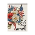 thumbnail image 1 of 250th Anniversary USA Garden Flag – 12x18 Inch Patriotic Yard Banner with Historical Design, Flax Fabric, Outdoor Decor for Farmhouse, Patio, Lawn, or Mailbox, 1 of 5
