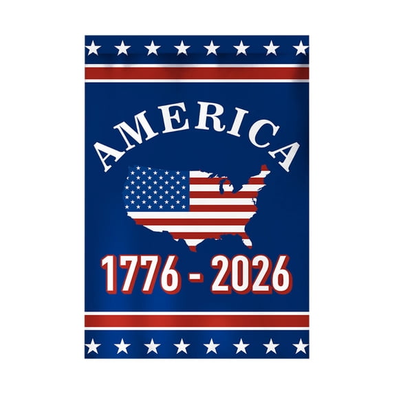 250th Anniversary USA Garden Flag – 12x18 Inch Patriotic Yard Flag, Colorful Blend Banner for Outdoor Lawn, Farmhouse, Porch, or Wall Decor