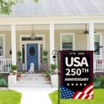 thumbnail image 1 of YIBAGA 250th Anniversary USA Garden Flag, 1776-2026 America National Flag Patriotic Garden Flag, Double-Sided 12x18 inch ,4th of July Decor, 1 of 8