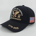 thumbnail image 1 of 250th Anniversary USA Hat (2026) - Patriotic Baseball Cap with Eagle Embroidery for Men & Women, 1776-2026 Commemorative Unisex American Flag Cap, 1 of 10