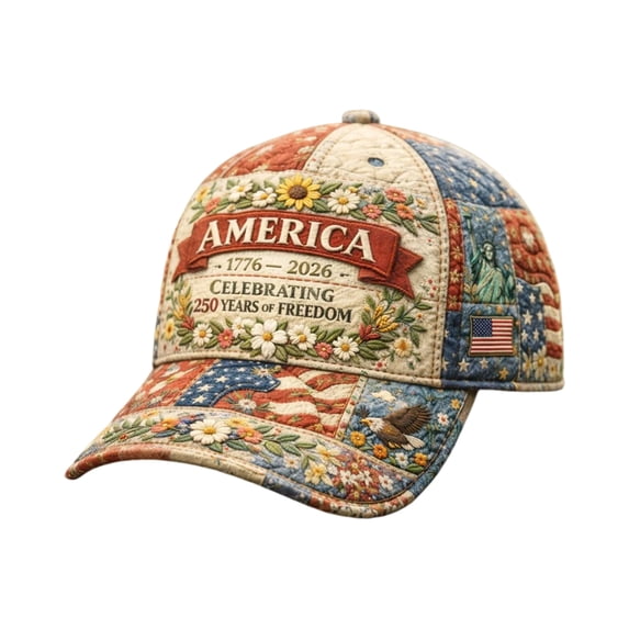 250th Anniversary USA Hat 250 Year American Anniversary Baseball Cap Adjustable Patriotic Hats,B