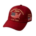 thumbnail image 1 of 250th Anniversary USA Hat-250th Anniversary Baseball Cap–1776–2026 Patriotic Baseball Cap Adjustable Leisure Sunshade Baseball Cap,An Easter Gift for Patriotic Enthusiasts, 1 of 5