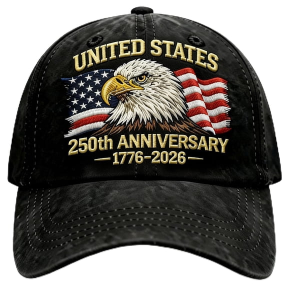 250th Anniversary USA Hat, America 250 Merchandise, United States 250th Anniversary Baseball Cap, Patriotic Cap For Men & Casual Celebrations