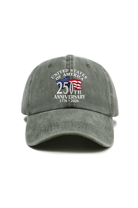 250th Anniversary USA Hat, America 250th Anniversary Baseball Cap, Outdoor Adjustable Baseball Cap - 1776-2026 Patriotic Gift for Men Women Veterans Day Memorial Day Celebrations