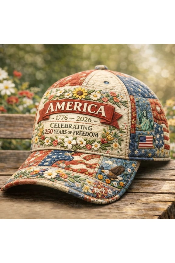 250th Anniversary USA Hat Eagle 250 Year American Anniversary Baseball Cap Adjustable Patriotic Hats D One Size